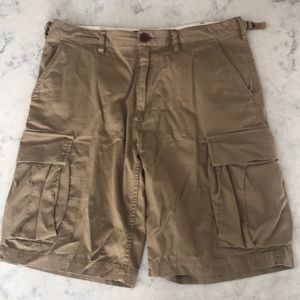 Used Vans Cargo Shorts Tan Sz 32
